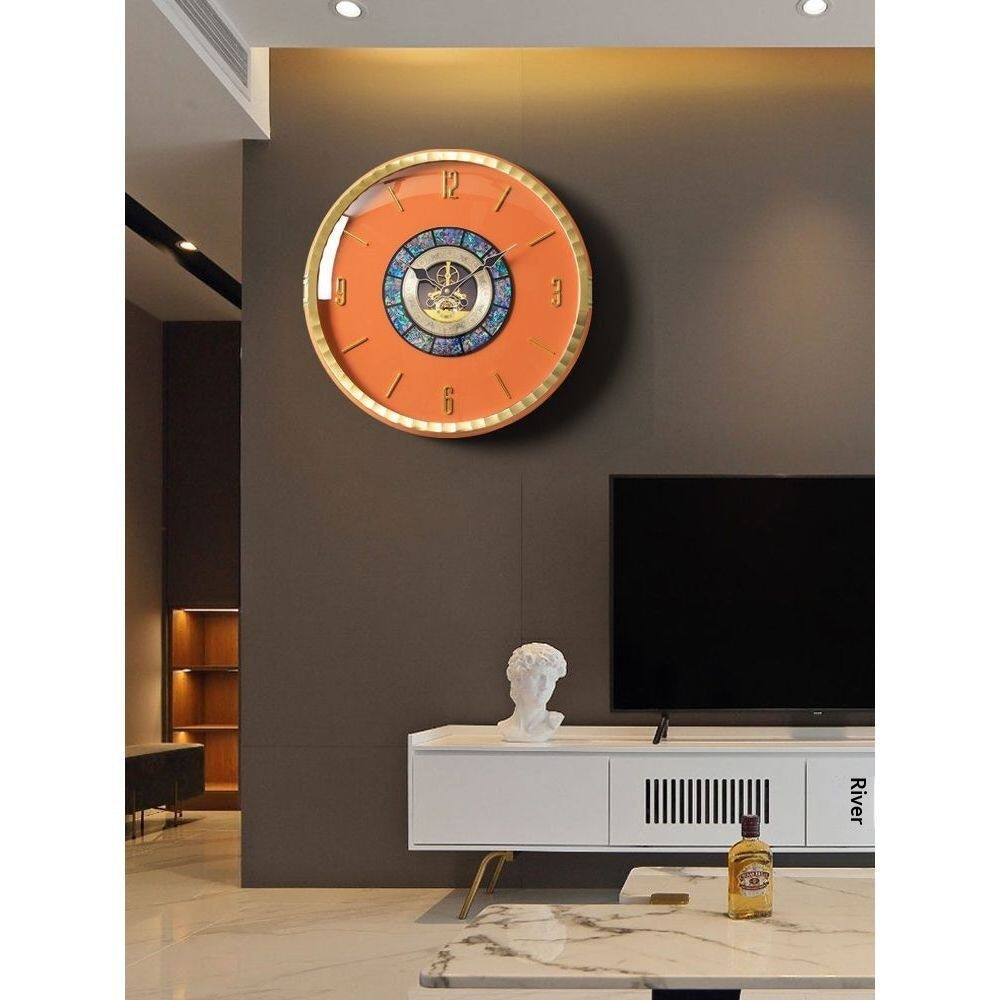 Modern Copper Wall Clock