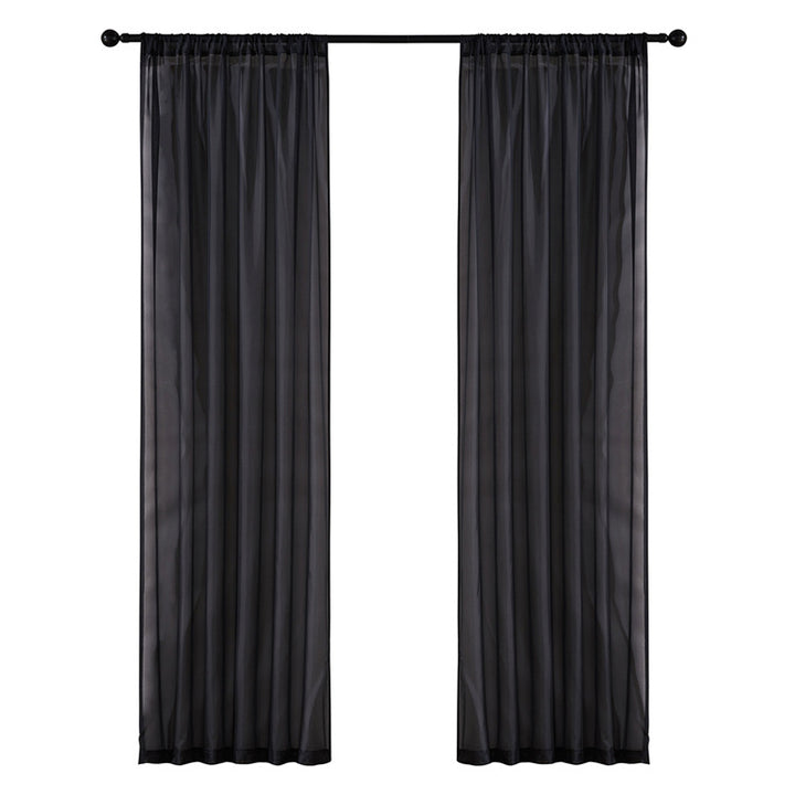 Modern Cotton Linen Sheer Curtain
