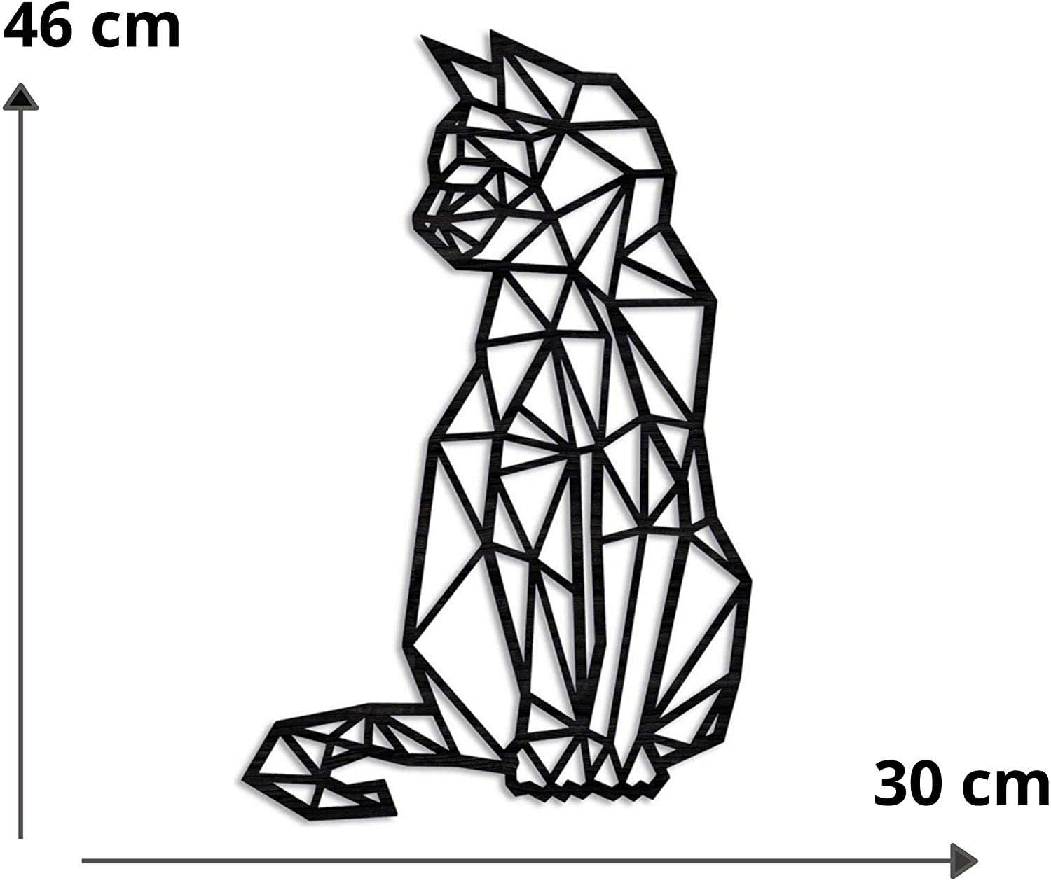 Carved Metal Cat Wall Art