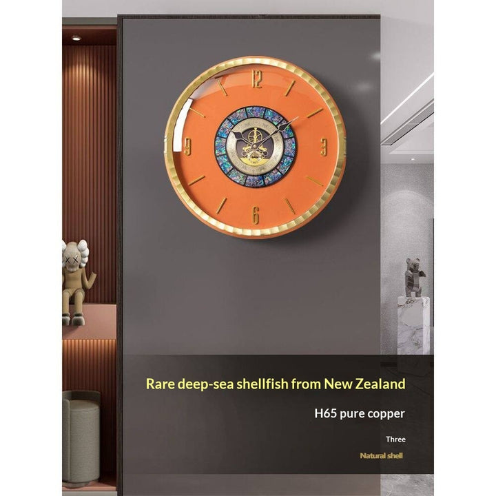 Modern Copper Wall Clock