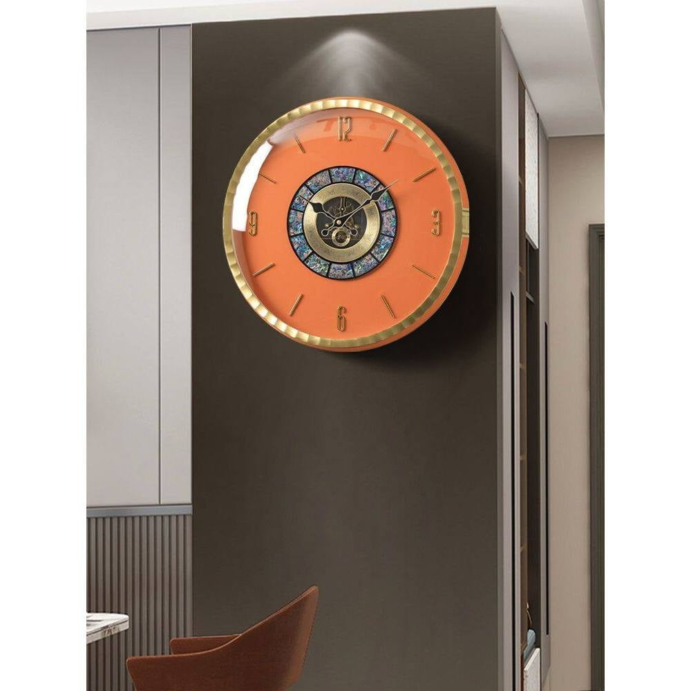 Modern Copper Wall Clock